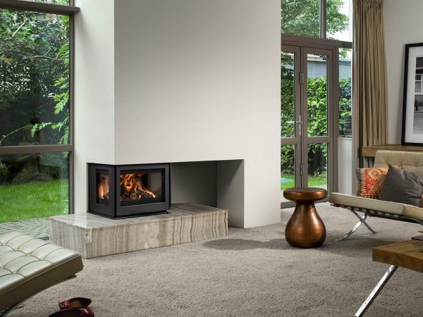 Insert à bois BARBAS BELLFIRES : Modèles UNILUX angle ou 3 faces