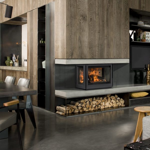 Insert à bois BARBAS BELLFIRES : Modèles UNILUX angle ou 3 faces